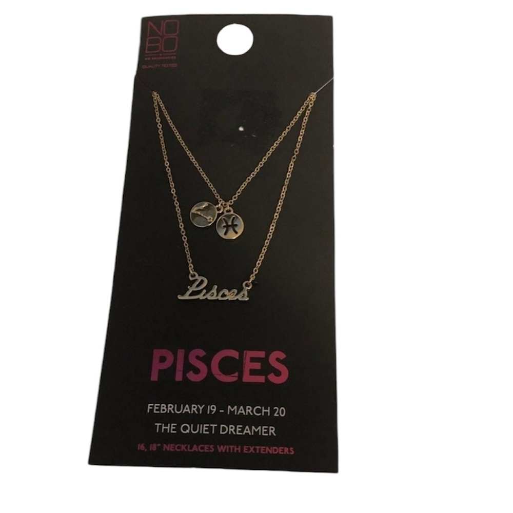 Pisces zodiac necklace